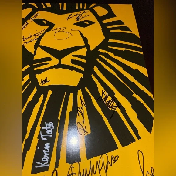 The Lion King Musical Poster 14W x 22L.